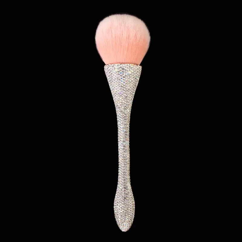 Rhinestones Handle Soft Hair Dust Brush