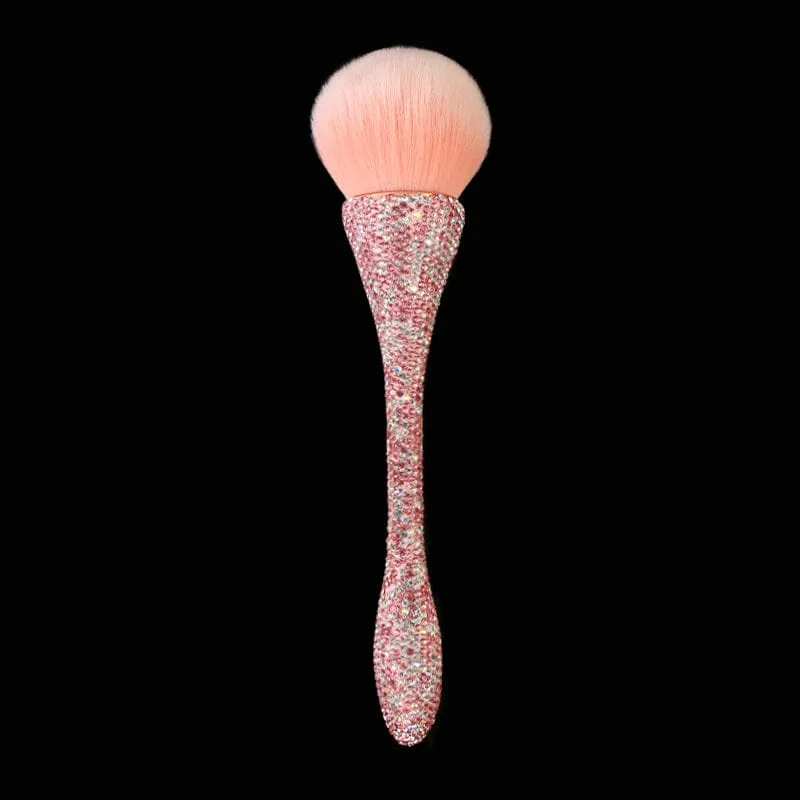 Rhinestones Handle Soft Hair Dust Brush