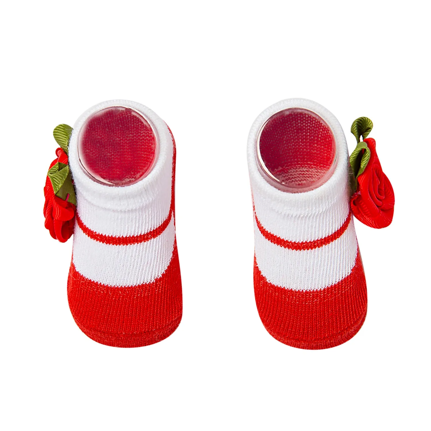 Rosy Red Socks And Cap Set