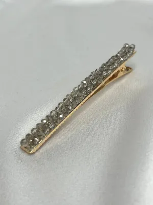 Small Sparkly Clip / Grey