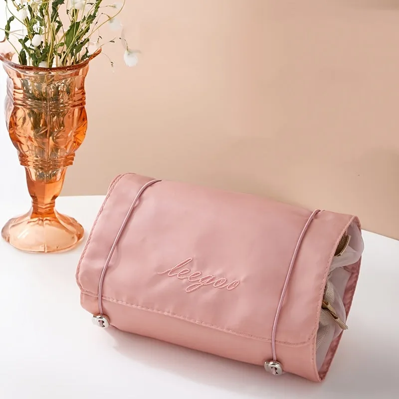 Stylish Waterproof Cosmetic Bag with Large Capacity and Multiple Functions