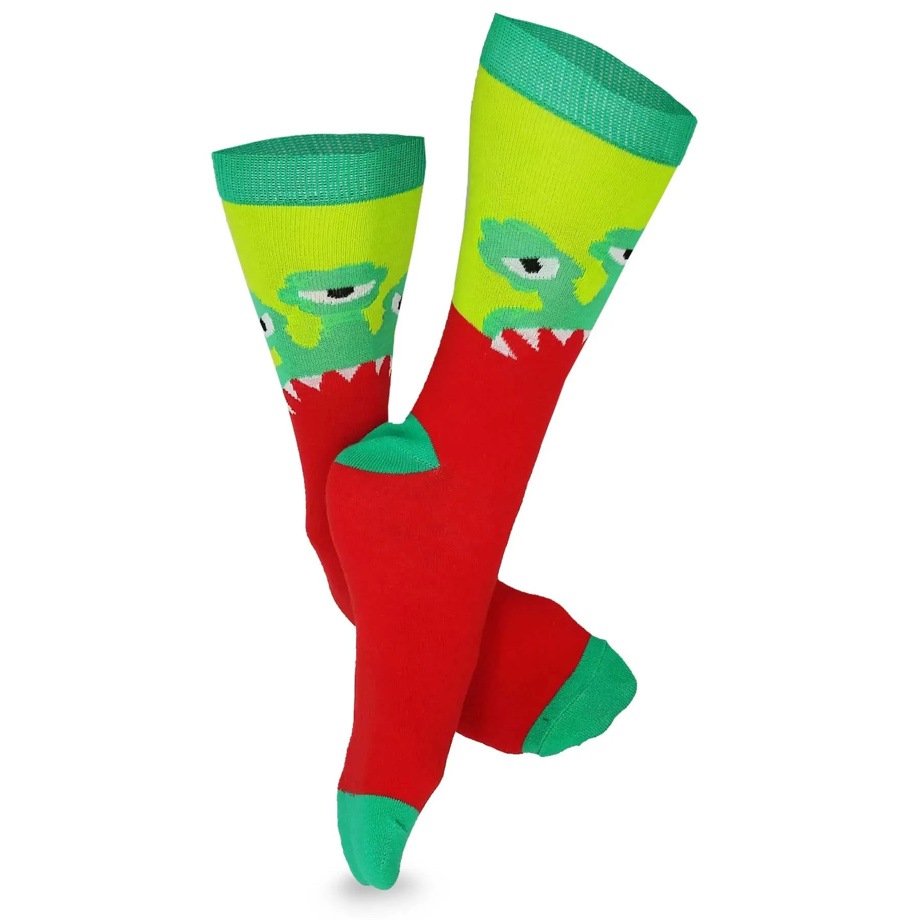 TeeHee Crazy Fun Novelty Casual Crew Socks for Unisex Adult Multipack (N2128FUN)