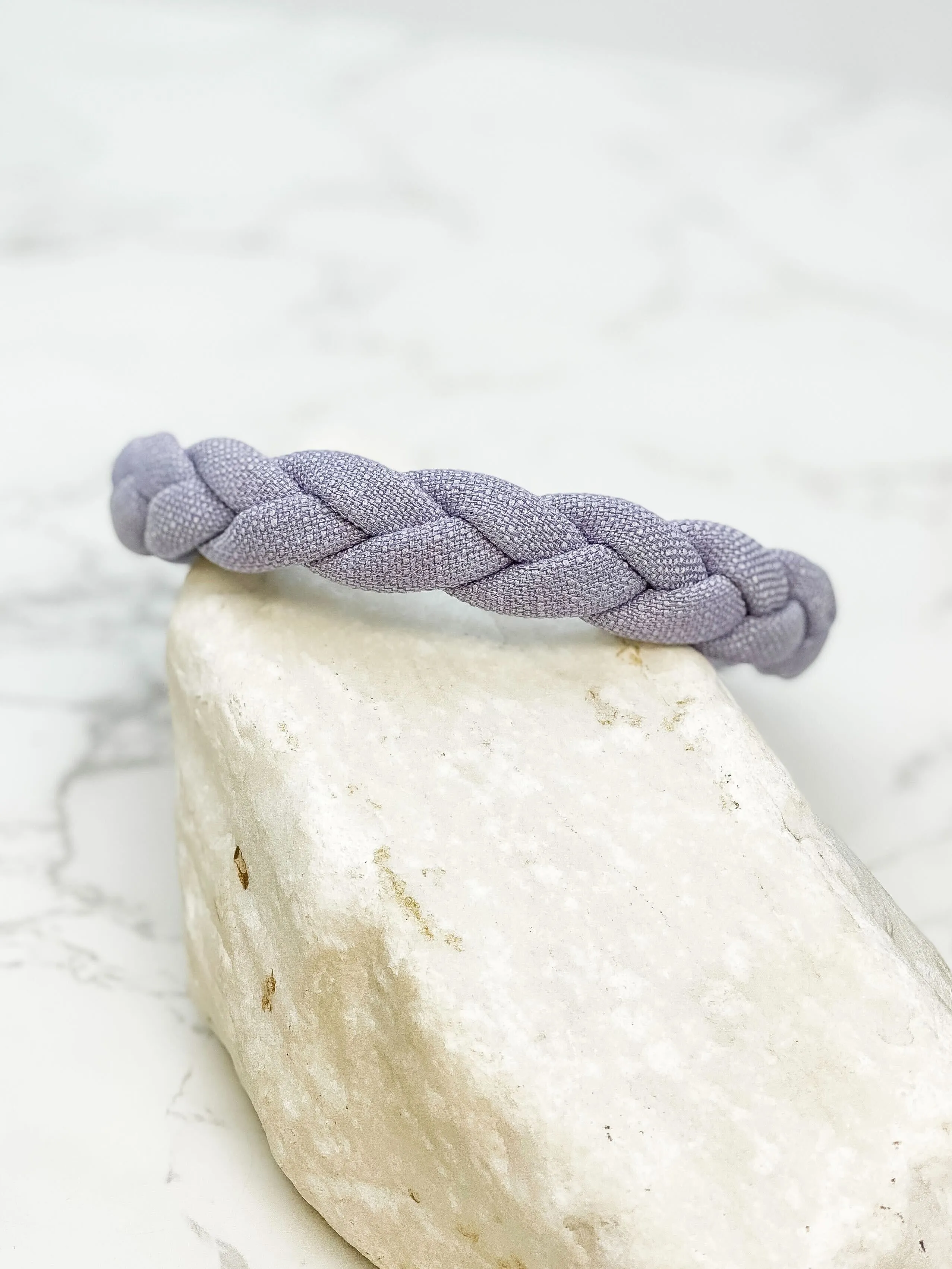 Textured Braid Headband - Lavender