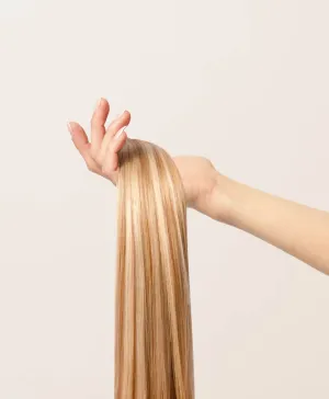 Warm Blonde Highlighted, 20" Quad Clip-In Hair Extensions, F60/27A | 265g