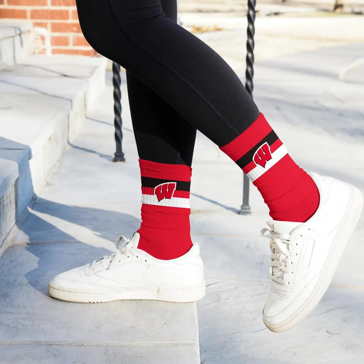 Wisconsin Badgers Legend Premium Crew Socks