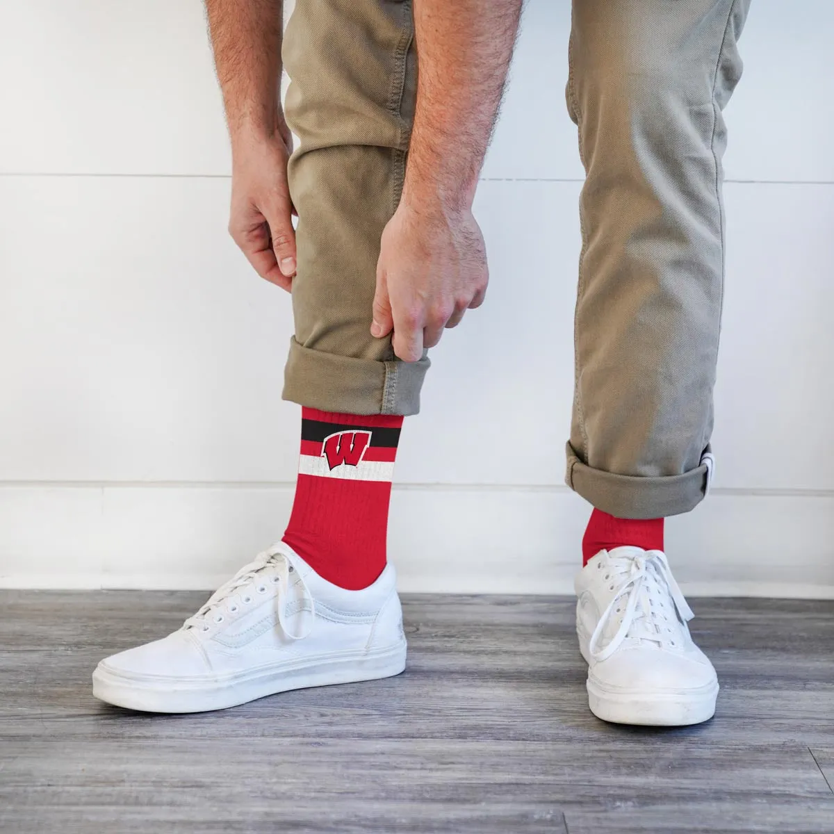 Wisconsin Badgers Legend Premium Crew Socks